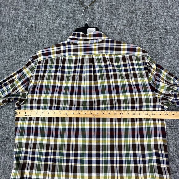 Old Navy Shirt Mens Extra Large Slim Fit Woven Oxford Regular Plaid Button-Front - Picture 9 of 12